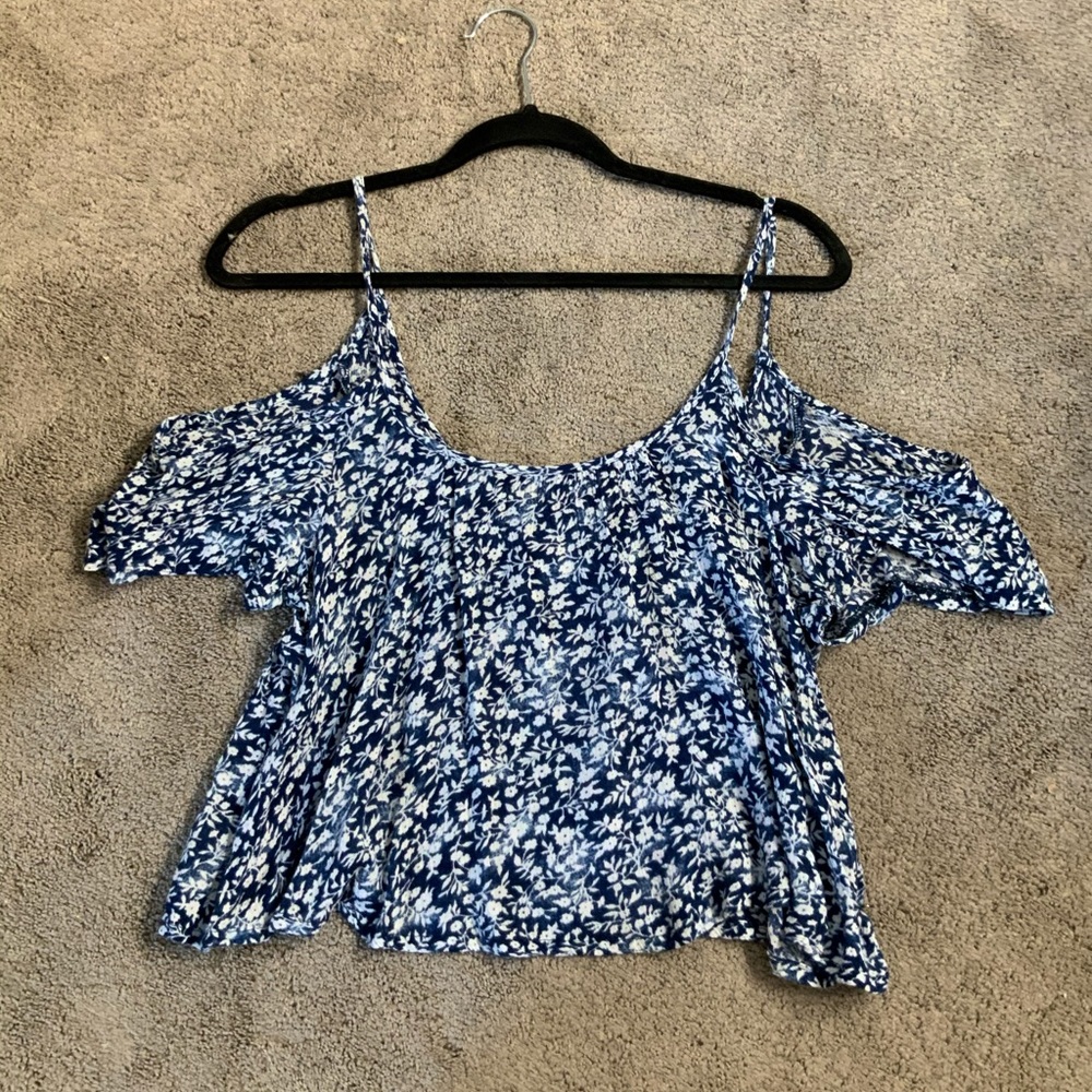 HOLLISTER Floral Off The Shoulder Top